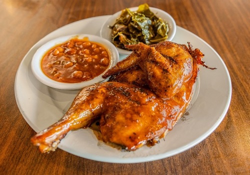 Smoked chicken and Southern sides, some of the best barbecue in Peoria IL